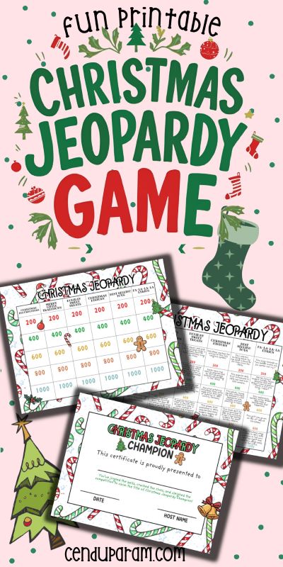 fun christmas party game idea: christmas jeopardy
