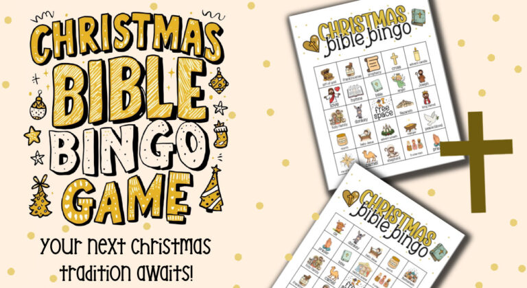 fun family christ centered game, religious bingo cards