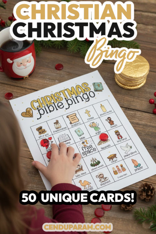 fun Christian Christmas party game- Nativity Bingo