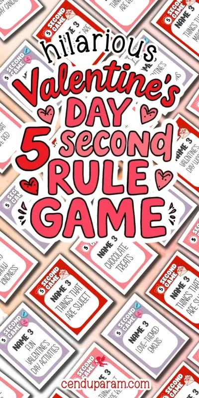 valentine's day game cards