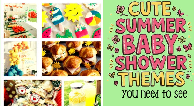 cute summer baby shower themes