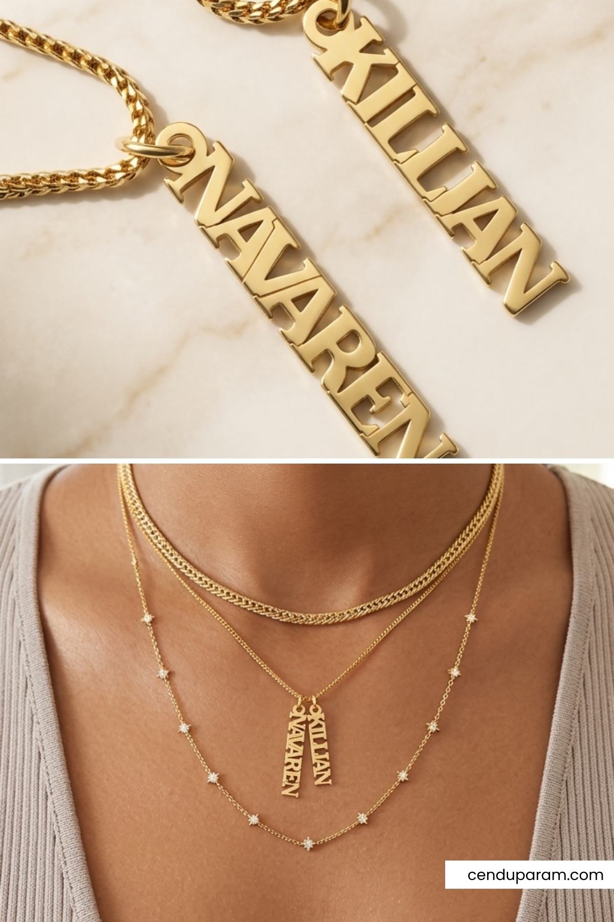 beautiful personalized name pendants for baby shower gifts. name charm from oak and luna