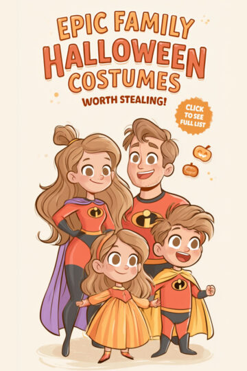 family dressed like the incredibles and title epic family hallowen costumes